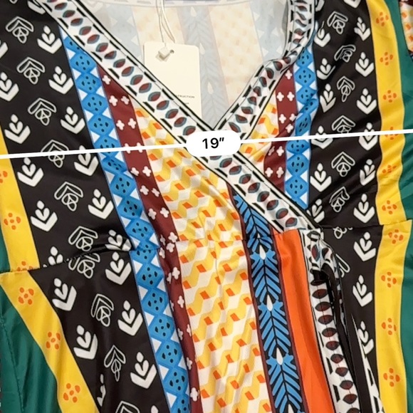 Sucrefas Women’s NWT Boho Hippie Long Sleeve Maxi Dress Size Medium - Picture 7 of 9